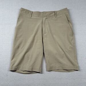 Lacoste Sport Shorts Mens 30 Performance Chino Stretch Khaki‎ Solid Golf Flat
